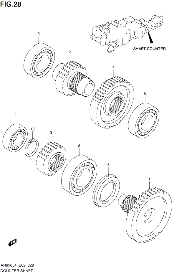 TRANSMISSION FINALE POUR SUZUKI BURGMAN 650 2014 POUR BURGMAN 650 AN650Z L4 