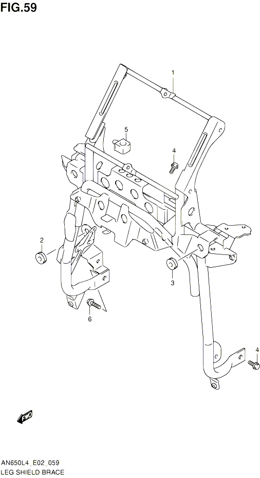 SUPPORT MARCHE PIEDS POUR SUZUKI BURGMAN 650 2014 POUR BURGMAN 650 AN650Z L4 