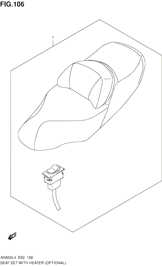 SELLE CHAUFFANTE OPTIONAL POUR SUZUKI BURGMAN 650 2014 POUR BURGMAN 650 AN650Z L4 