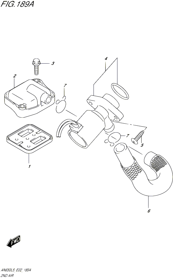 SYSTEME RECYCLAGE GAZ ECHAPPEMENT POUR SUZUKI BURGMAN 650 2015 POUR BURGMAN 650 EXECUTIVE AN650Z L5 