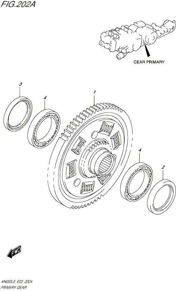 EMBRAYAGE PRIMAIRE POUR SUZUKI BURGMAN 650 2015 POUR BURGMAN 650 EXECUTIVE AN650Z L5 