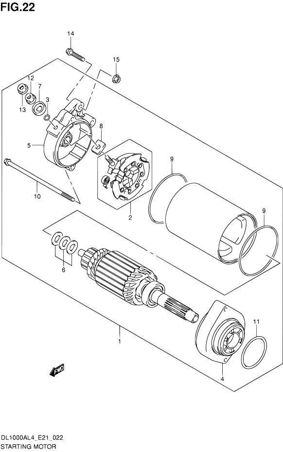 DEMARREUR POUR SUZUKI V STROMDL1000A L4 2014