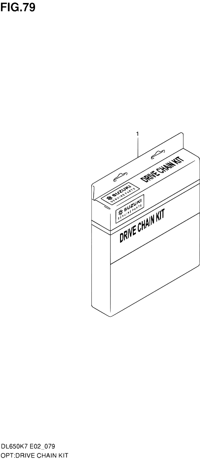 KIT CHAINE POUR SUZUKI V STROMDL650A L0  2010