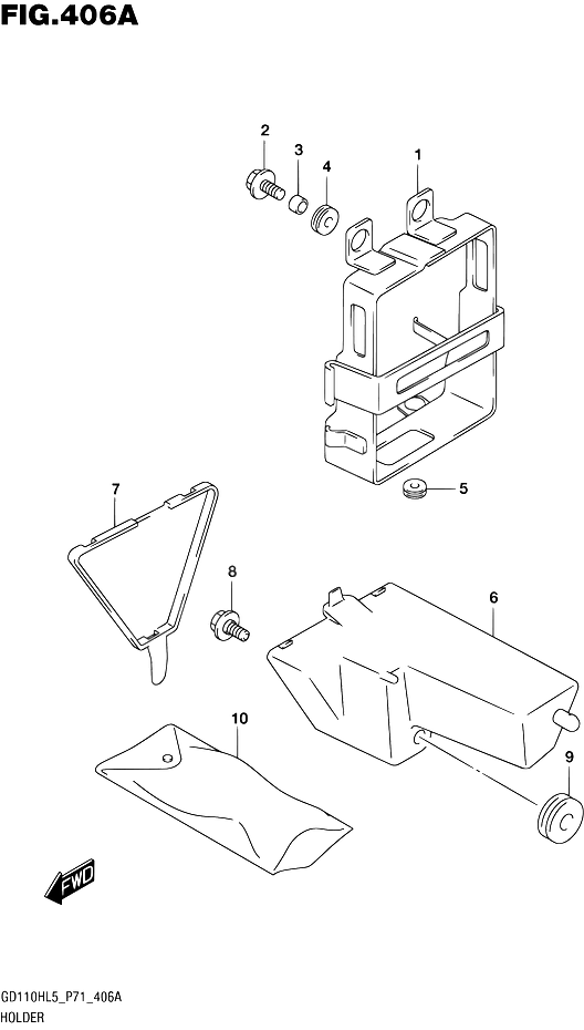 SUPPORT POUR SUZUKI GSGS110H L5 2015