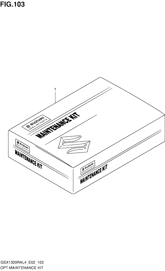 KIT DENTRETIEN POUR HAYABUSA 1300 ABSGSX1300RAUF L4 2015