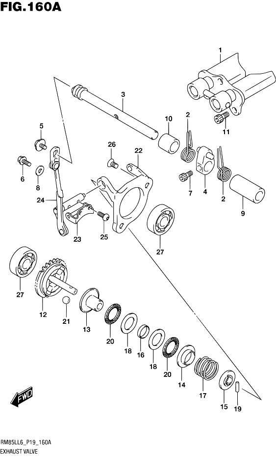 VALVE DECHAPPEMENT POUR SUZUKI RMRM85L L6 2016