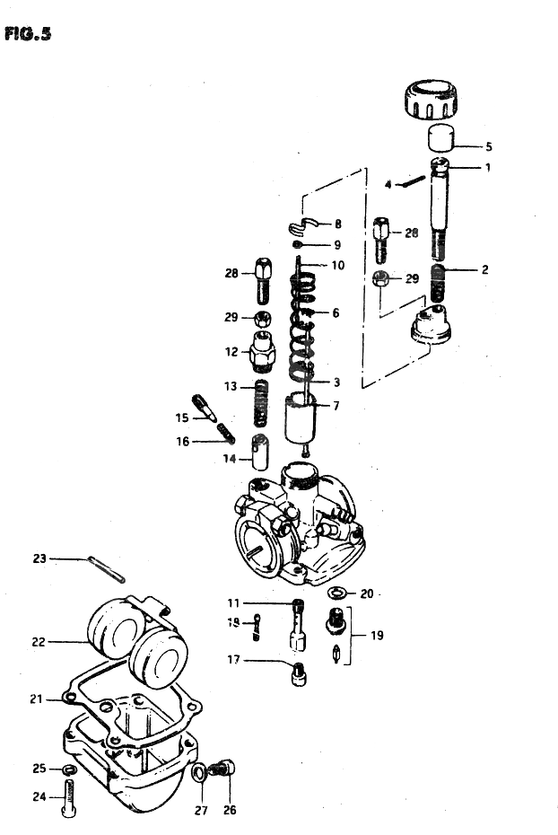 CARBURATEUR POUR SUZUKI VAN VANRV50 X 1981