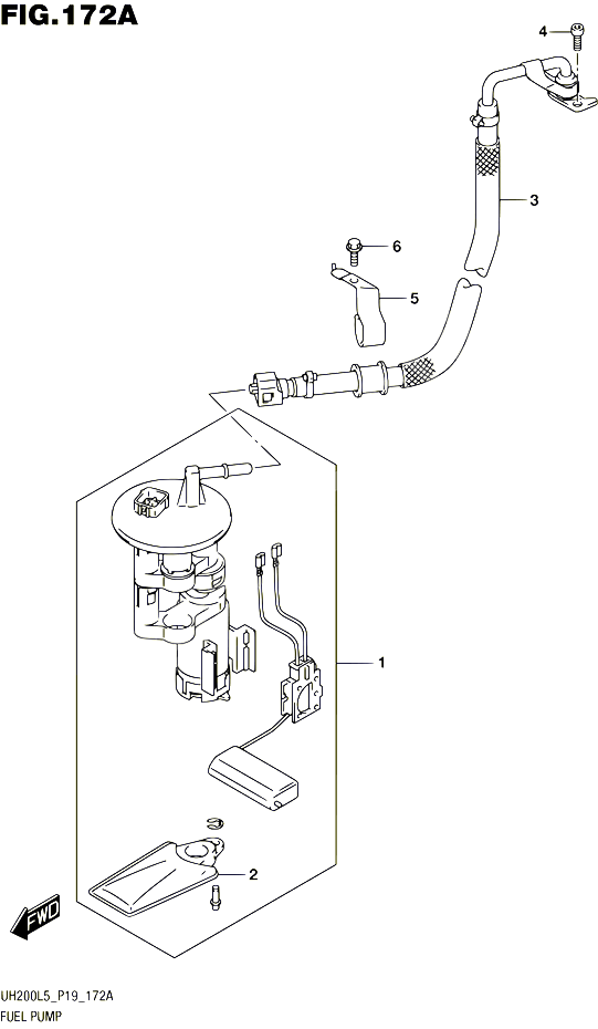 POMPE A ESSENCE POUR SUZUKI BURGMAN 200 2015 POUR SUZUKI BURGMANUH200A L5 