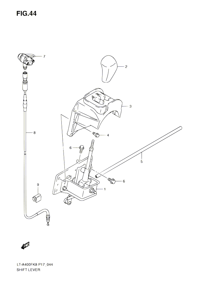 LEVIER DE VITESSE POUR SUZUKI EIGER 400 2010 POUR SUZUKI EIGERLT A400F L0 