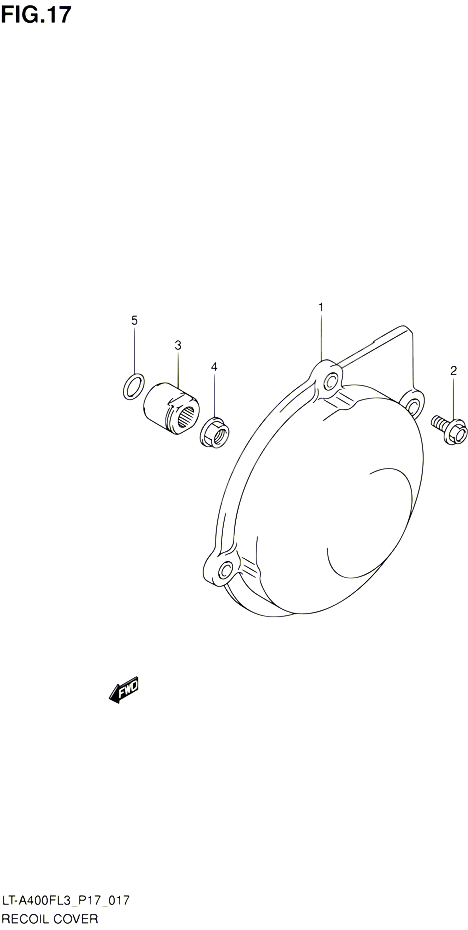 CARTER ALLUMAGE POUR SUZUKI KINGQUAD 400 2013 POUR SUZUKI KINGQUADLT A400F L3  LT A400FZ L3 