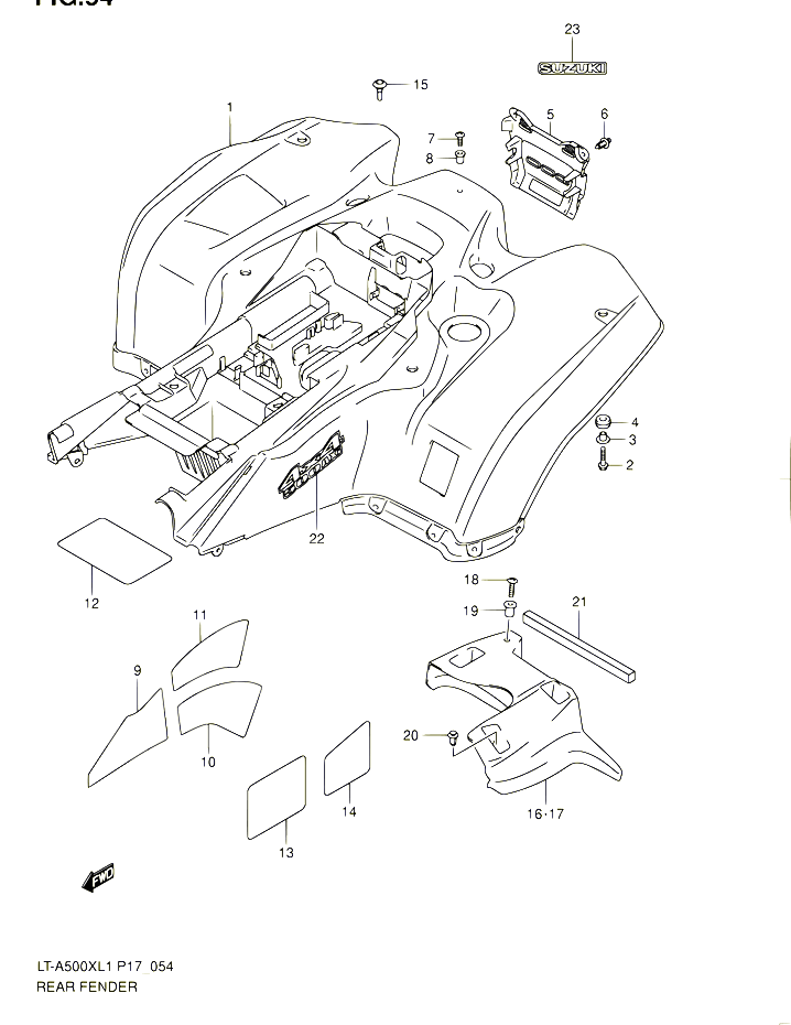 ENSEMBLE LEVIERS POIGNEES POUR SUZUKI KINGQUAD 500 2014 POUR SUZUKI KINGQUADLT A500X L4  LT A500XZ L4 