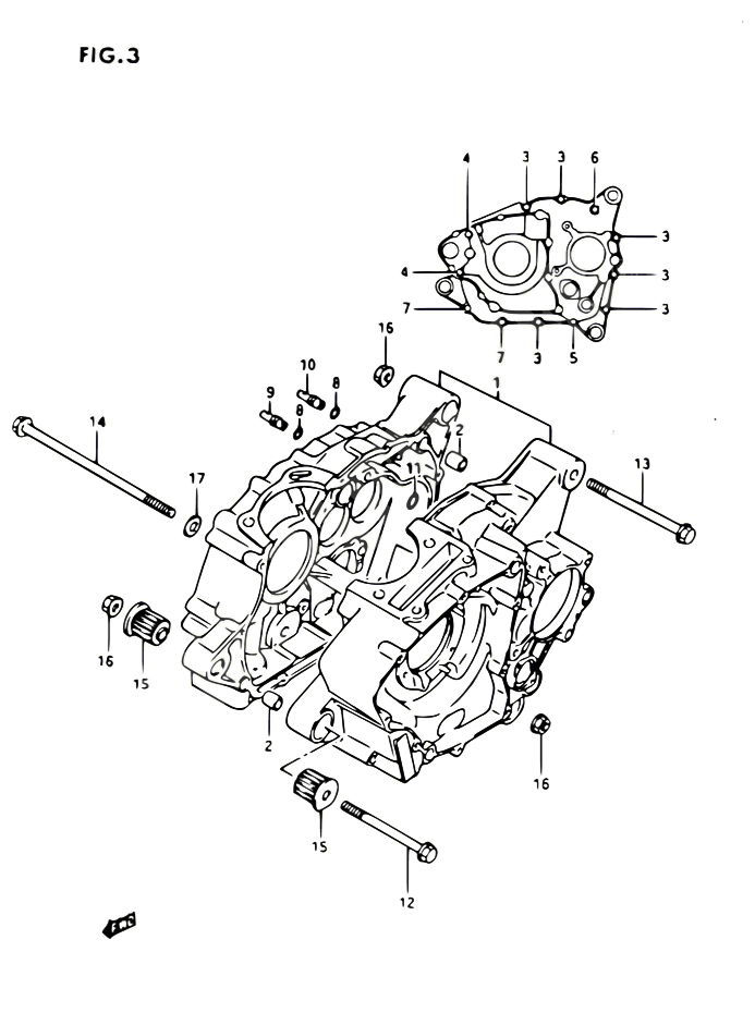CARTER POUR SUZUKI OZARK 230 1987 POUR SUZUKI OZARKLT F230 