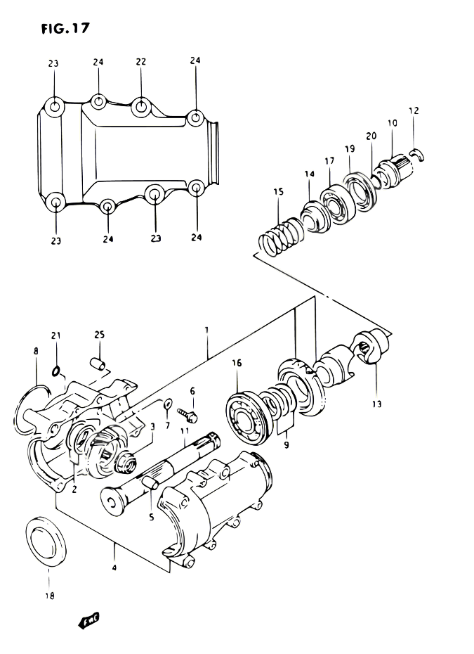 COUPLE CONIQUE POUR SUZUKI OZARK 230 1987 POUR SUZUKI OZARKLT F230 