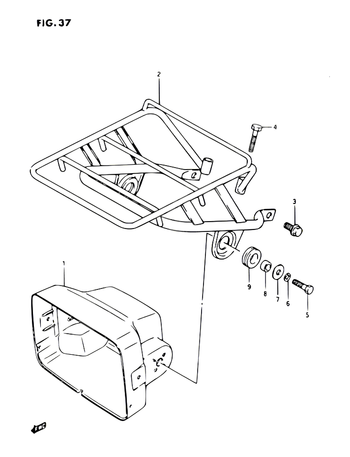 BOL DE PHARE POUR SUZUKI OZARK 230 1987 POUR SUZUKI OZARKLT F230 