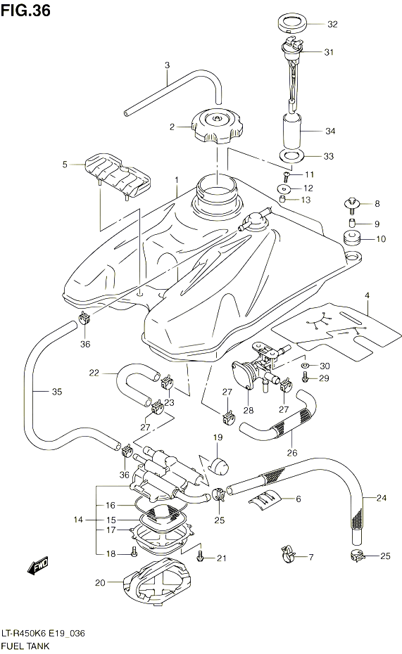 RESERVOIR DESSENCE POUR SUZUKI QUADRACER 450 2010 POUR SUZUKI QUADRACERLT R450 L0 LT R450Z L0 