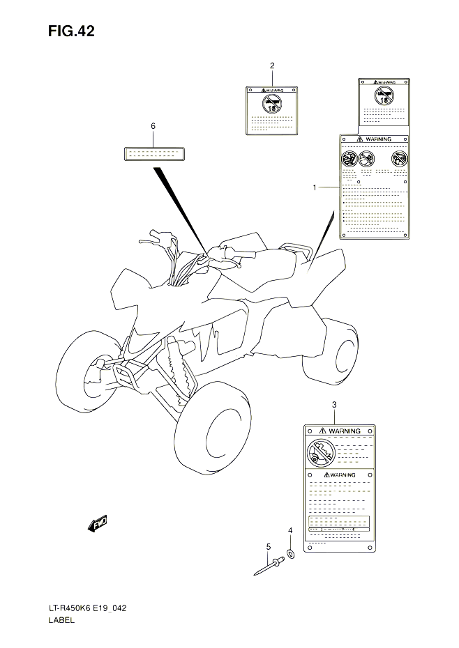 ETIQUETTE POUR SUZUKI QUADRACER 450 2010 POUR SUZUKI QUADRACERLT R450 L0 LT R450Z L0 