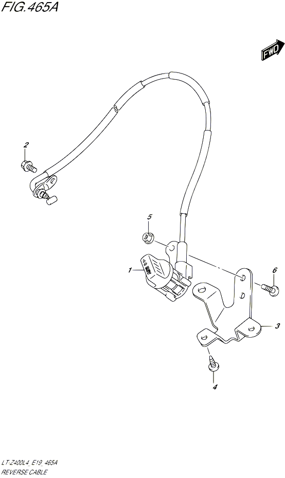 CABLE DE MARCHE ARRIERE POUR SUZUKI QUADSPORT 400 2014 POUR QUADSPORT Z400 LT Z400 L4 