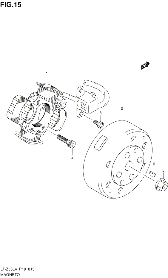 ALLUMAGE ROTOR STATOR POUR SUZUKI QUADSPORT 50 2014 POUR SUZUKI QUADSPORTLT Z50 L4 