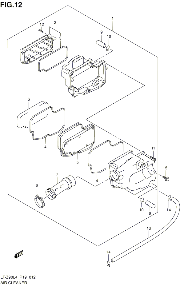 FILTRE A AIR POUR SUZUKI QUADSPORT 90 2014 POUR SUZUKI QUADSPORTLT Z90 L4 