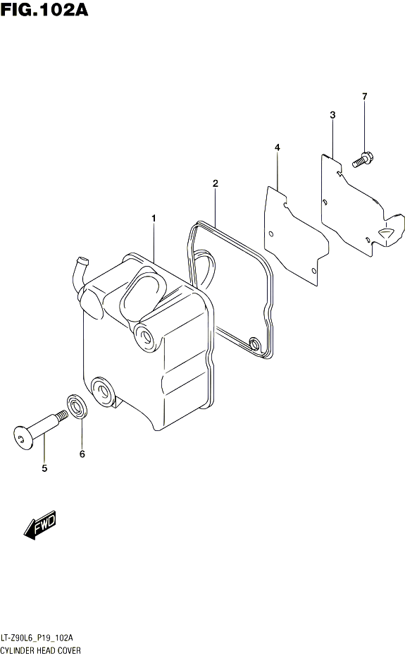 COUVRE CULASSE POUR SUZUKI QUADSPORT 90 2016 POUR SUZUKI QUADSPORTLT Z90 L6 