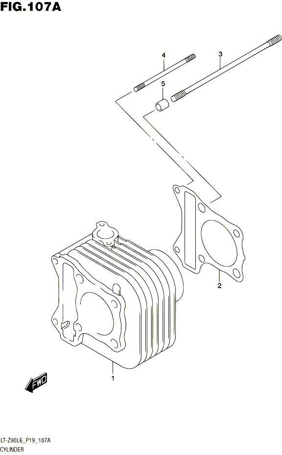 CYLINDRE POUR SUZUKI QUADSPORT 90 2016 POUR SUZUKI QUADSPORTLT Z90 L6 