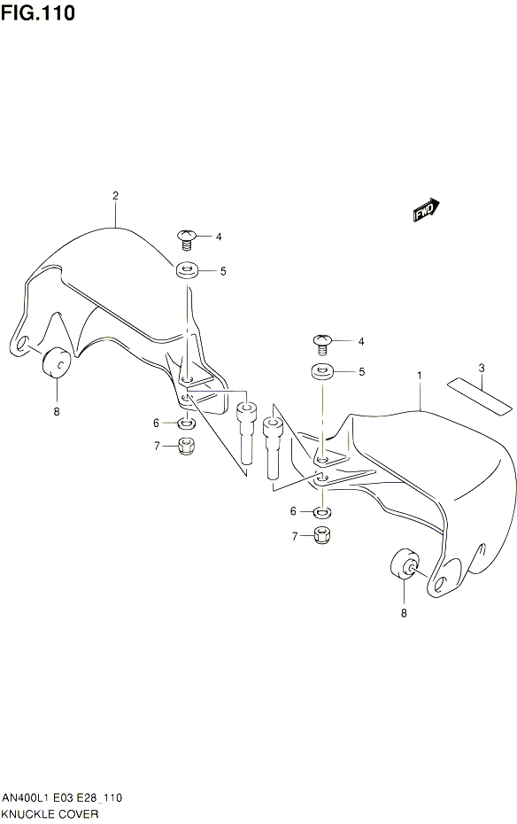 PROTEGES MAINS AN400ZAL1 E28 POUR SUZUKI BURGMAN 400 2011 POUR BURGMAN 400 AN400A L1  AN400ZA L1 