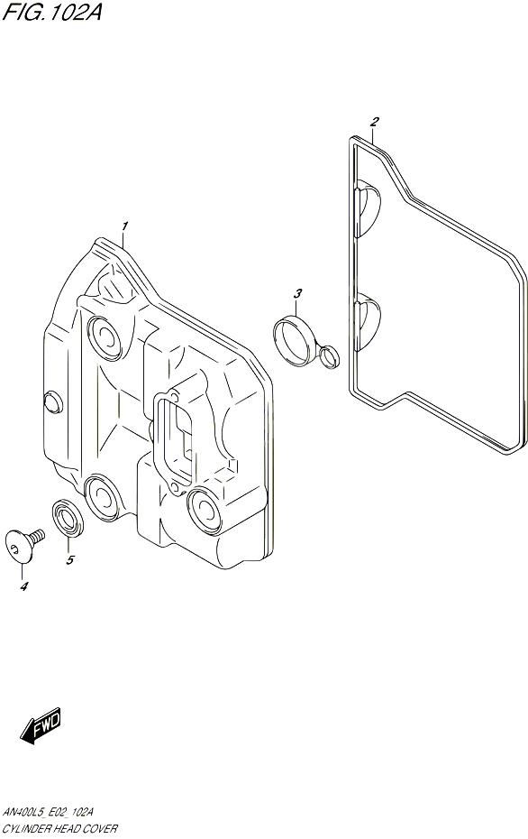 COUVRE CULASSE POUR SUZUKI BURGMAN 400 2015 POUR BURGMAN 400 AN400A L5 