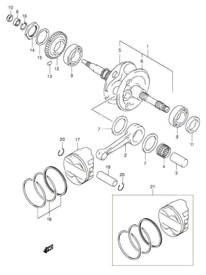 VILEBREQUIN POUR SUZUKI BURGMAN 400 2003 POUR BURGMAN 400 AN400 K3 