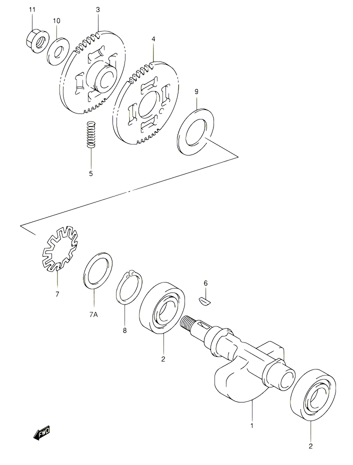 BALANCIER POUR SUZUKI BURGMAN 400 2003 POUR BURGMAN 400 AN400 K3 