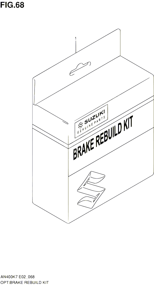 KIT REPARATION DE FREIN POUR SUZUKI BURGMAN 400 2010 POUR BURGMAN 400 AN400 L0 