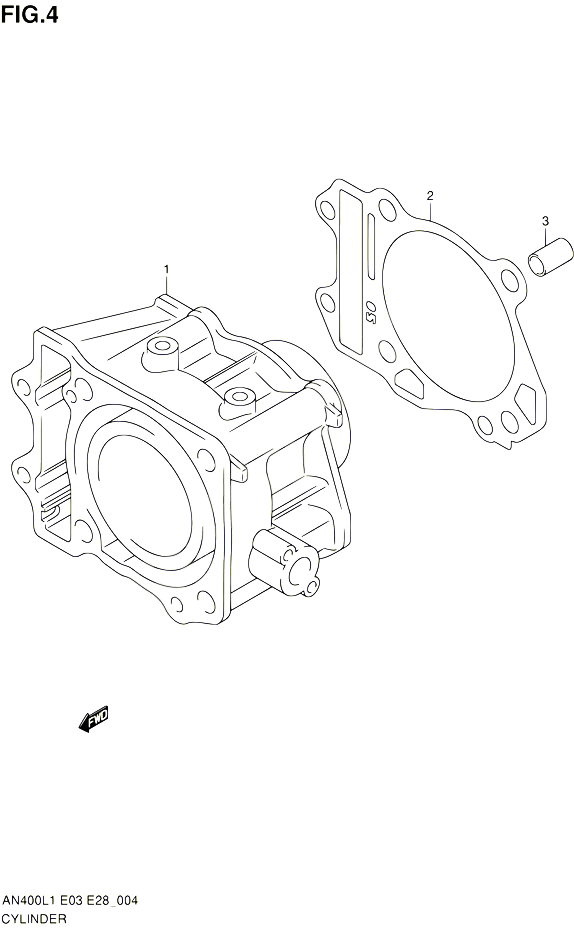 CYLINDRE POUR SUZUKI BURGMAN 400 2011 POUR BURGMAN 400 AN400 L1 