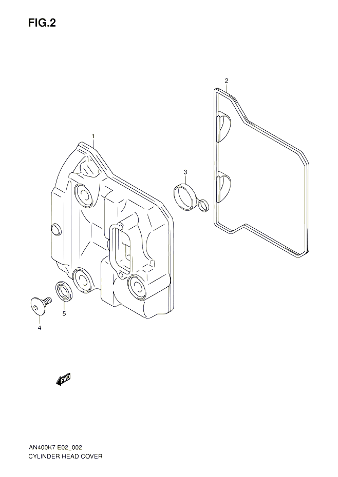 COUVRE CULASSE POUR SUZUKI BURGMAN 400 2010 POUR BURGMAN 400 AN400ZA L0 