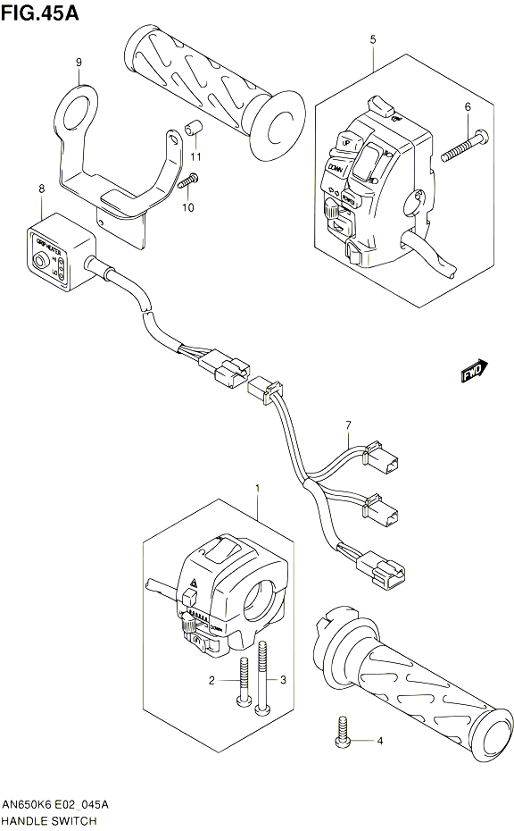 COMMODOS AN650AK9 AL0 POUR SUZUKI BURGMAN 650 2010 POUR SUZUKI BURGMANAN650A L0 