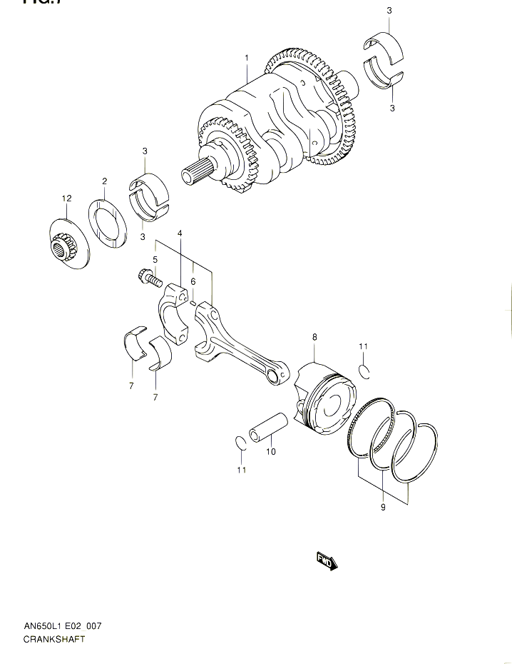 VILEBREQUIN POUR SUZUKI BURGMAN 650 2011 POUR SUZUKI BURGMANAN650A L1 