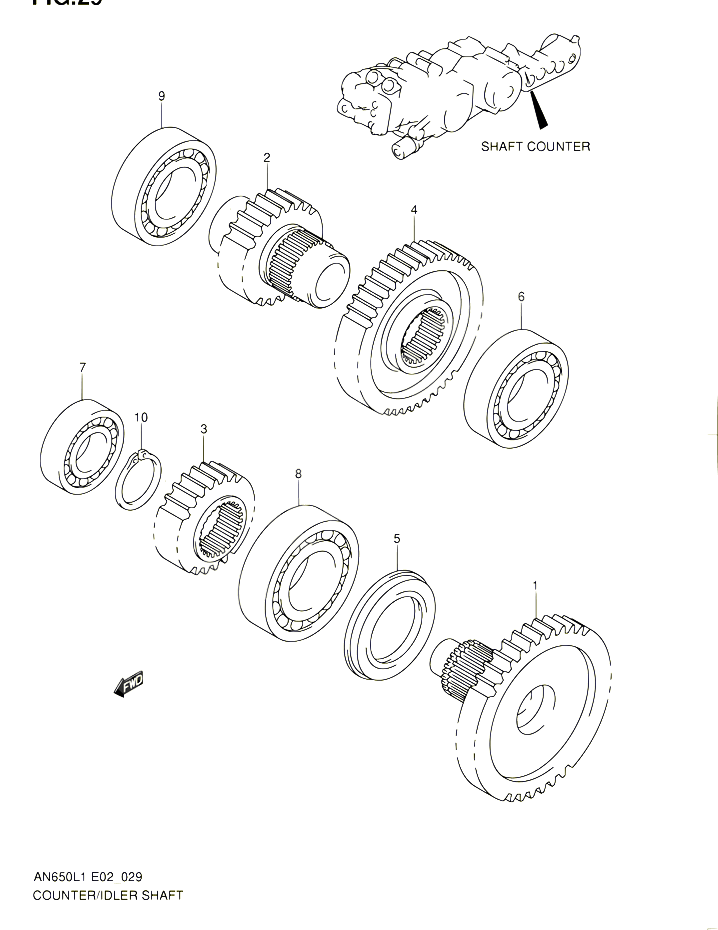 TRANSMISSION FINALE POUR SUZUKI BURGMAN 650 2011 POUR SUZUKI BURGMANAN650A L1 