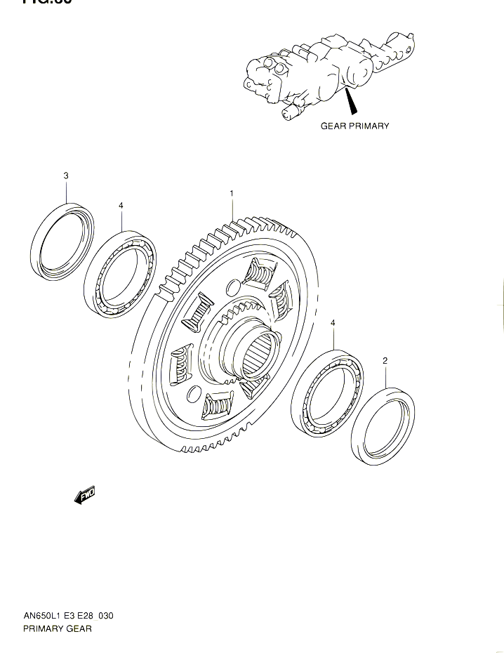 EMBRAYAGE PRIMAIRE POUR SUZUKI BURGMAN 650 2011 POUR SUZUKI BURGMANAN650 L1 