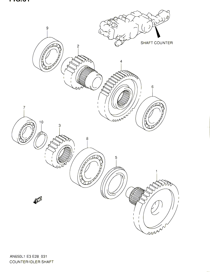 TRANSMISSION FINALE POUR SUZUKI BURGMAN 650 2011 POUR SUZUKI BURGMANAN650 L1 