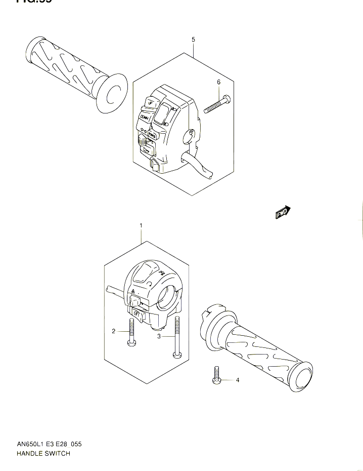 COMMODOS AN650L1 E03 POUR SUZUKI BURGMAN 650 2011 POUR SUZUKI BURGMANAN650 L1 