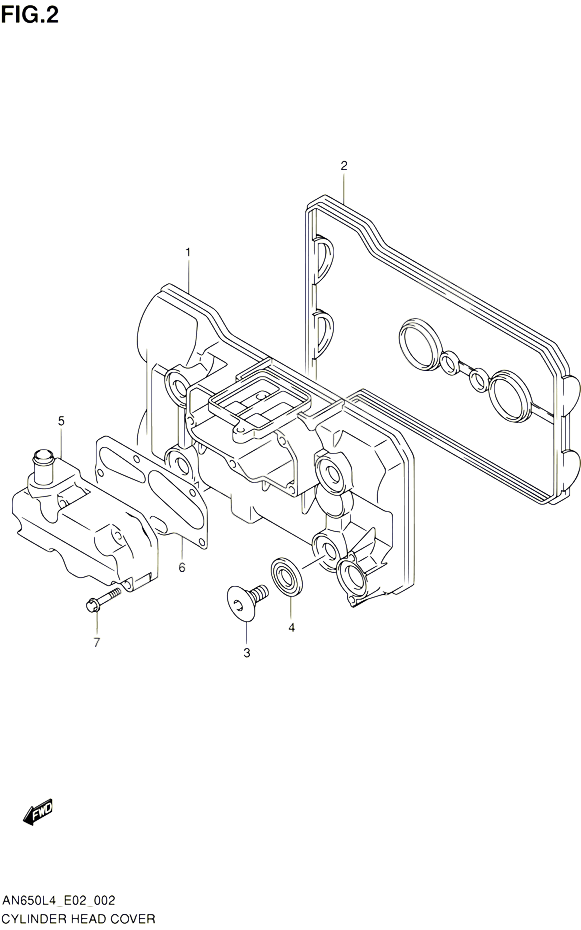 COUVRE CULASSE POUR SUZUKI BURGMAN 650 2014 POUR BURGMAN 650 AN650 L4 