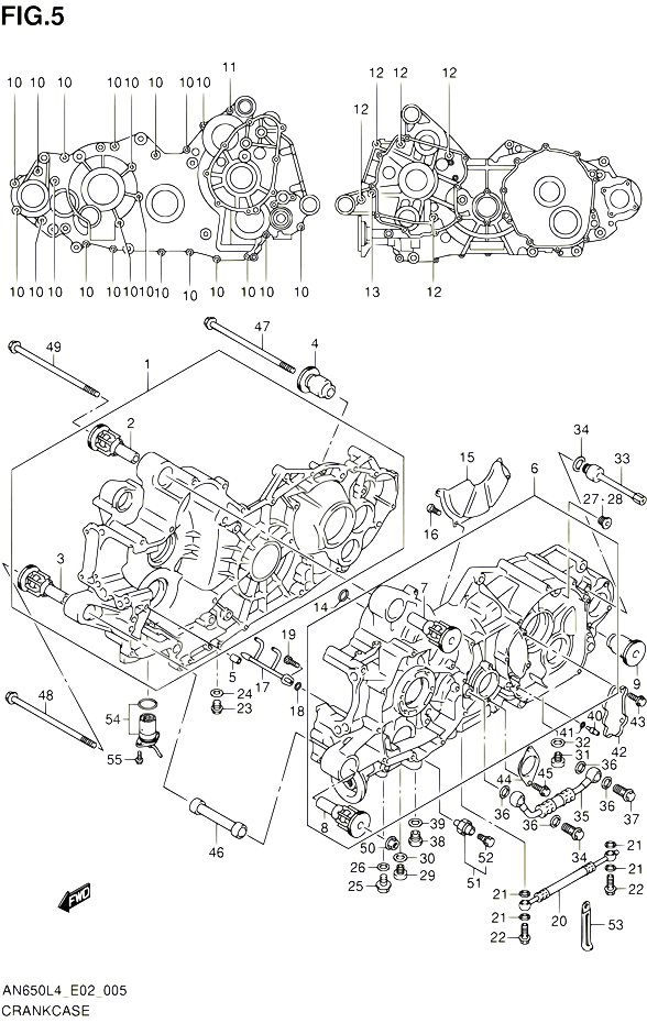 CARTER POUR SUZUKI BURGMAN 650 2014 POUR BURGMAN 650 AN650 L4 