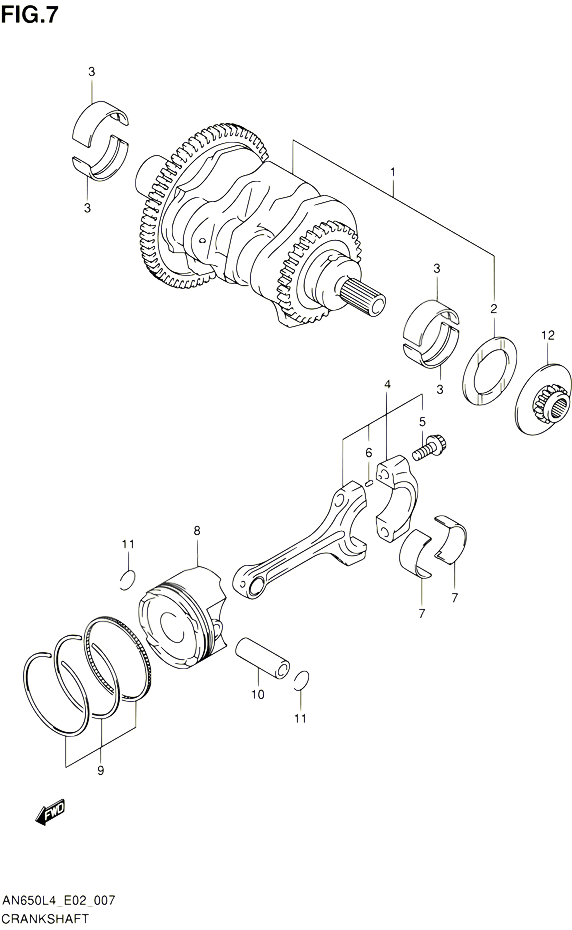 VILEBREQUIN POUR SUZUKI BURGMAN 650 2014 POUR BURGMAN 650 AN650 L4 