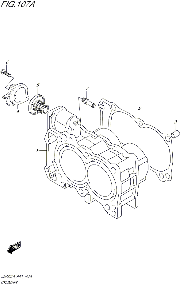 CYLINDRE POUR SUZUKI BURGMAN 650 2015 POUR BURGMAN 650 AN650 L5 