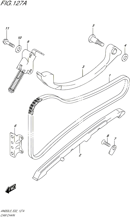 DISTRIBUTION POUR SUZUKI BURGMAN 650 2015 POUR BURGMAN 650 AN650 L5 