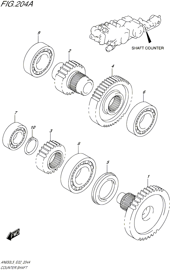 TRANSMISSION FINALE POUR SUZUKI BURGMAN 650 2015 POUR BURGMAN 650 AN650 L5 