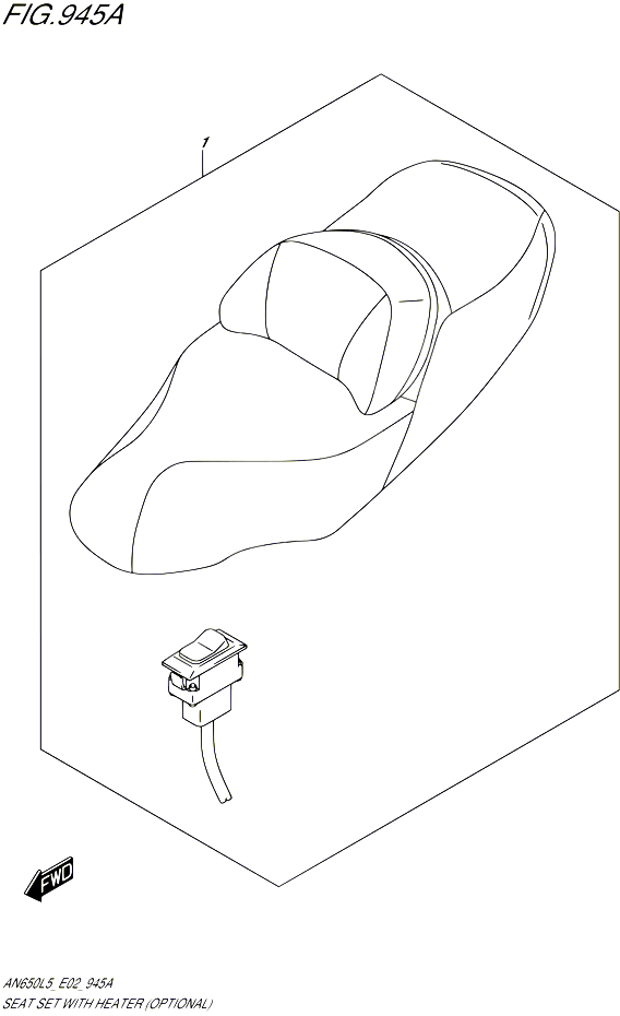 SELLE CHAUFFANTE OPTIONAL POUR SUZUKI BURGMAN 650 2015 POUR BURGMAN 650 AN650 L5 