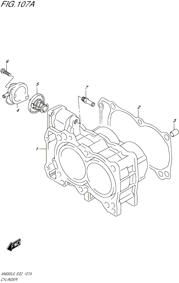 CYLINDRE POUR SUZUKI BURGMAN 650 2016 POUR BURGMAN 650 AN650 L6 