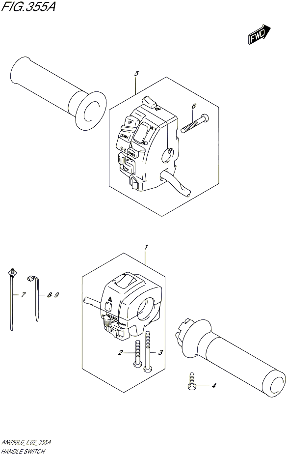 COMMODOS AN650L6 E19 POUR SUZUKI BURGMAN 650 2016 POUR BURGMAN 650 AN650 L6 