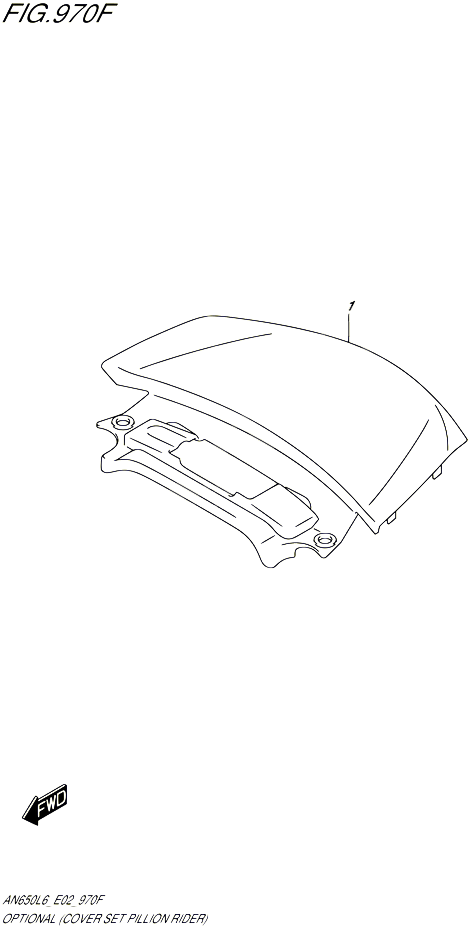 OPTIONS COVER SET PILLION RIDER POUR SUZUKI BURGMAN 650 2016 POUR BURGMAN 650 AN650 L6 