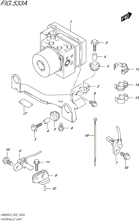SYSTEME ABS POUR SUZUKI BURGMAN 650 2016 POUR BURGMAN 650 AN650 L6 