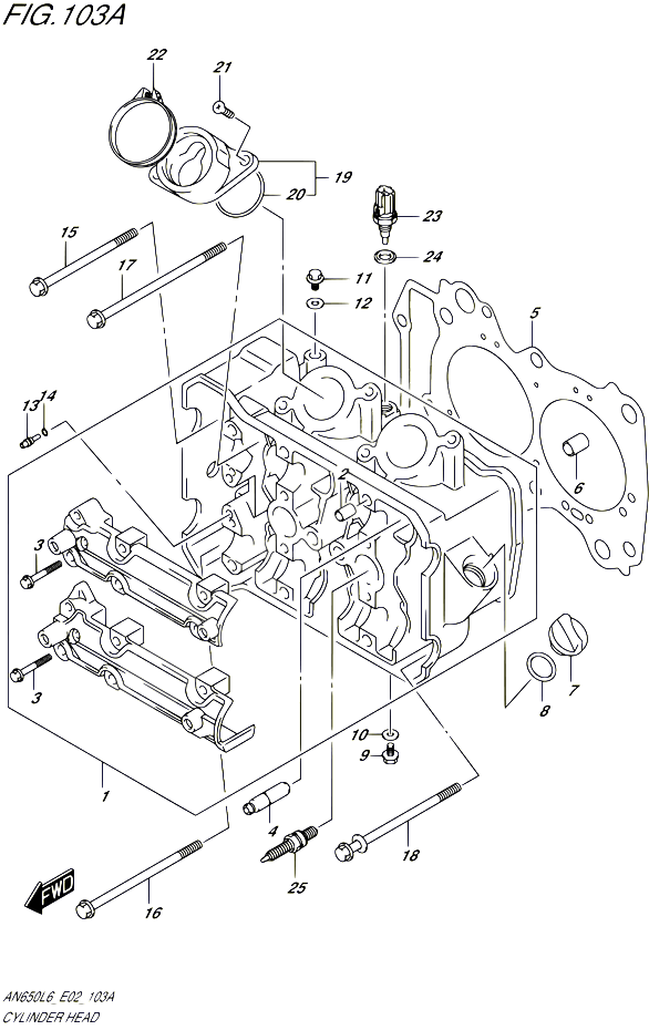 CULASSE POUR SUZUKI BURGMAN 650 2016 POUR BURGMAN 650 EXECUTIVE AN650Z L6 